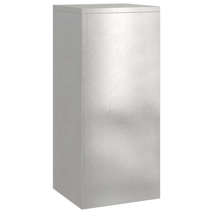 vidaXL Plant Stand 2 pcs Silver 24 x 24 x 55 cm Stainless steel