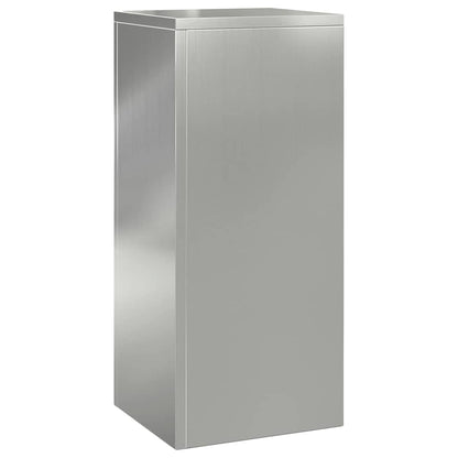 vidaXL Plant Stand 2 pcs Silver 24 x 24 x 55 cm Galvanised steel