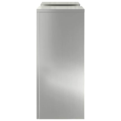 vidaXL Plant Stand 2 pcs Silver 24 x 24 x 55 cm Galvanised steel
