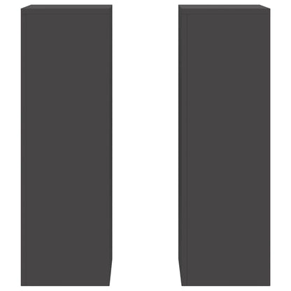 vidaXL Plant Stand 2 pcs Black 24 x 24 x 75 cm Steel