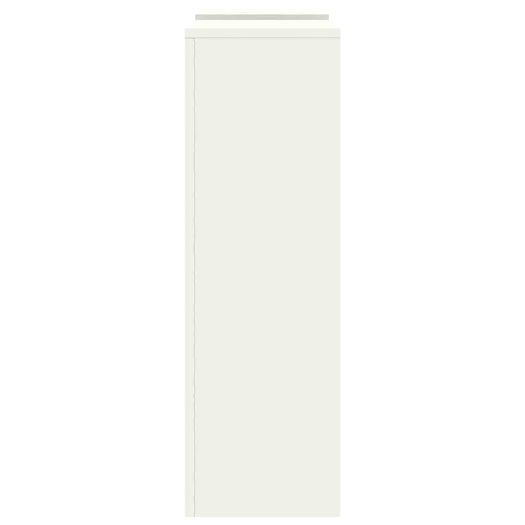 vidaXL Plant Stand 2 pcs White 24 x 24 x 75 cm Steel