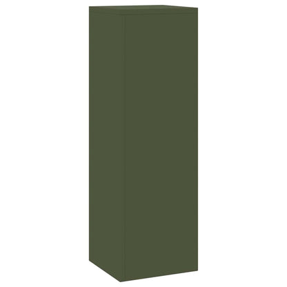 vidaXL Plant Stand 2 pcs Olive green 24 x 24 x 75 cm Steel