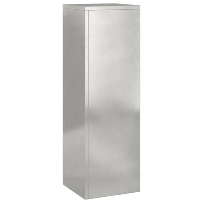 vidaXL Plant Stand 2 pcs Silver 24 x 24 x 75 cm Stainless steel