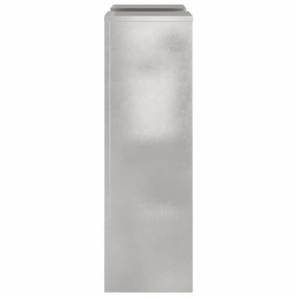 vidaXL Plant Stand 2 pcs Silver 24 x 24 x 75 cm Stainless steel