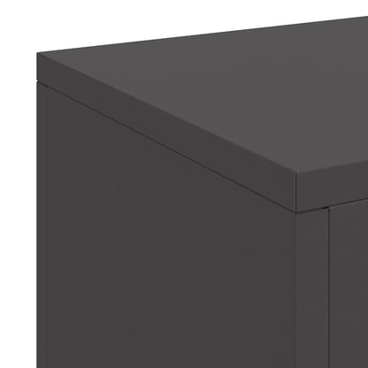 vidaXL Plant Stand 3 pcs Black Steel