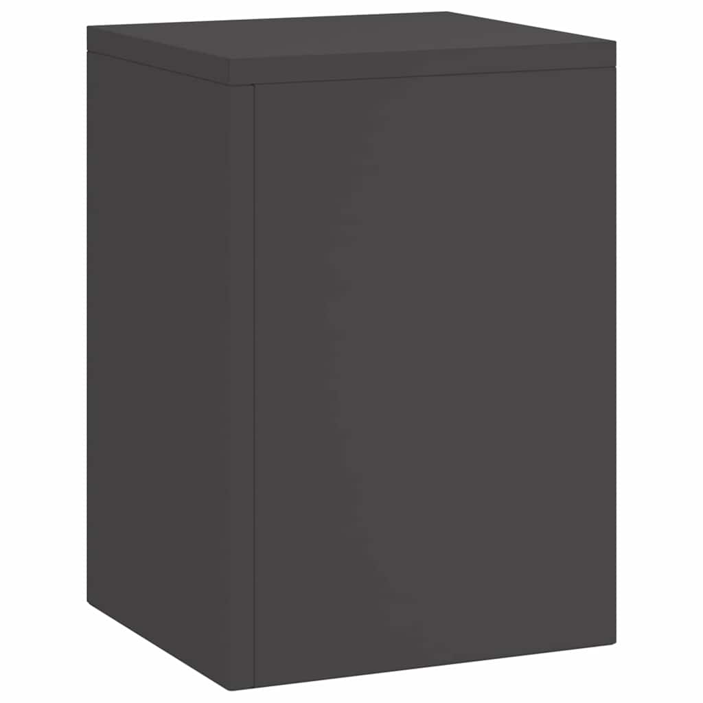 vidaXL Plant Stand 3 pcs Black Steel