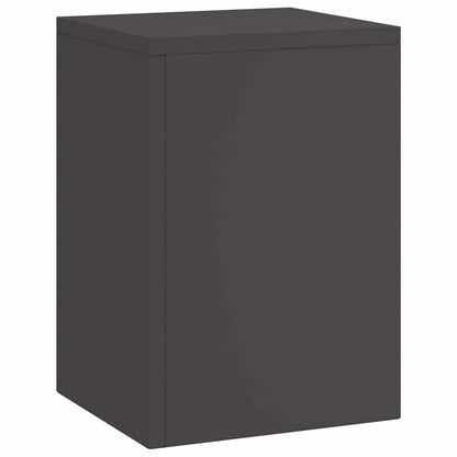 vidaXL Plant Stand 3 pcs Black Steel