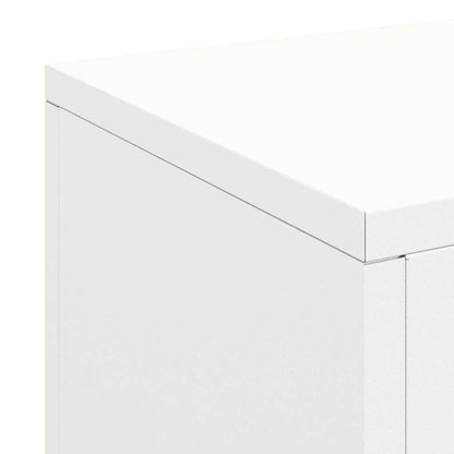 vidaXL Plant Stand 3 pcs White Steel