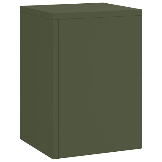 vidaXL Plant Stand 3 pcs Olive green Steel