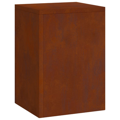 vidaXL Plant Stand 3 pcs Rusty Weathering Steel