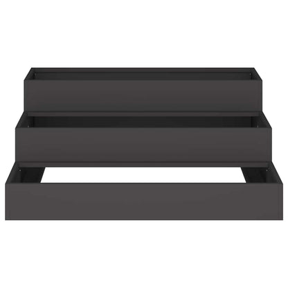 vidaXL Garden Planter Black 90 x 90 x 35 cm Cold-rolled Steel