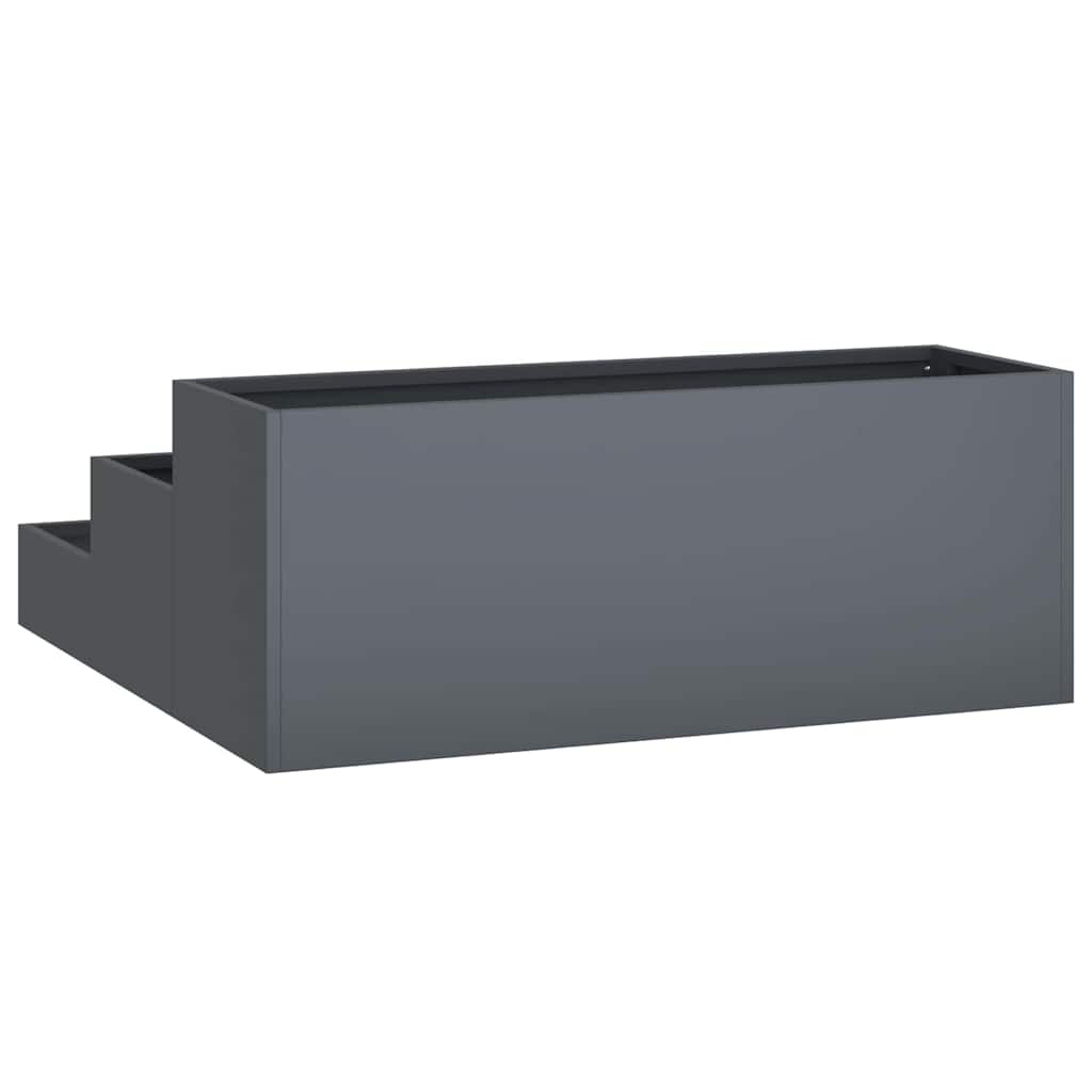 vidaXL Garden Planter Anthracite 90 x 90 x 35 cm Cold-rolled Steel