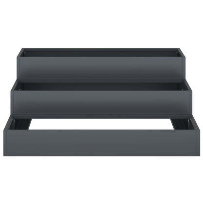 vidaXL Garden Planter Anthracite 90 x 90 x 35 cm Cold-rolled Steel