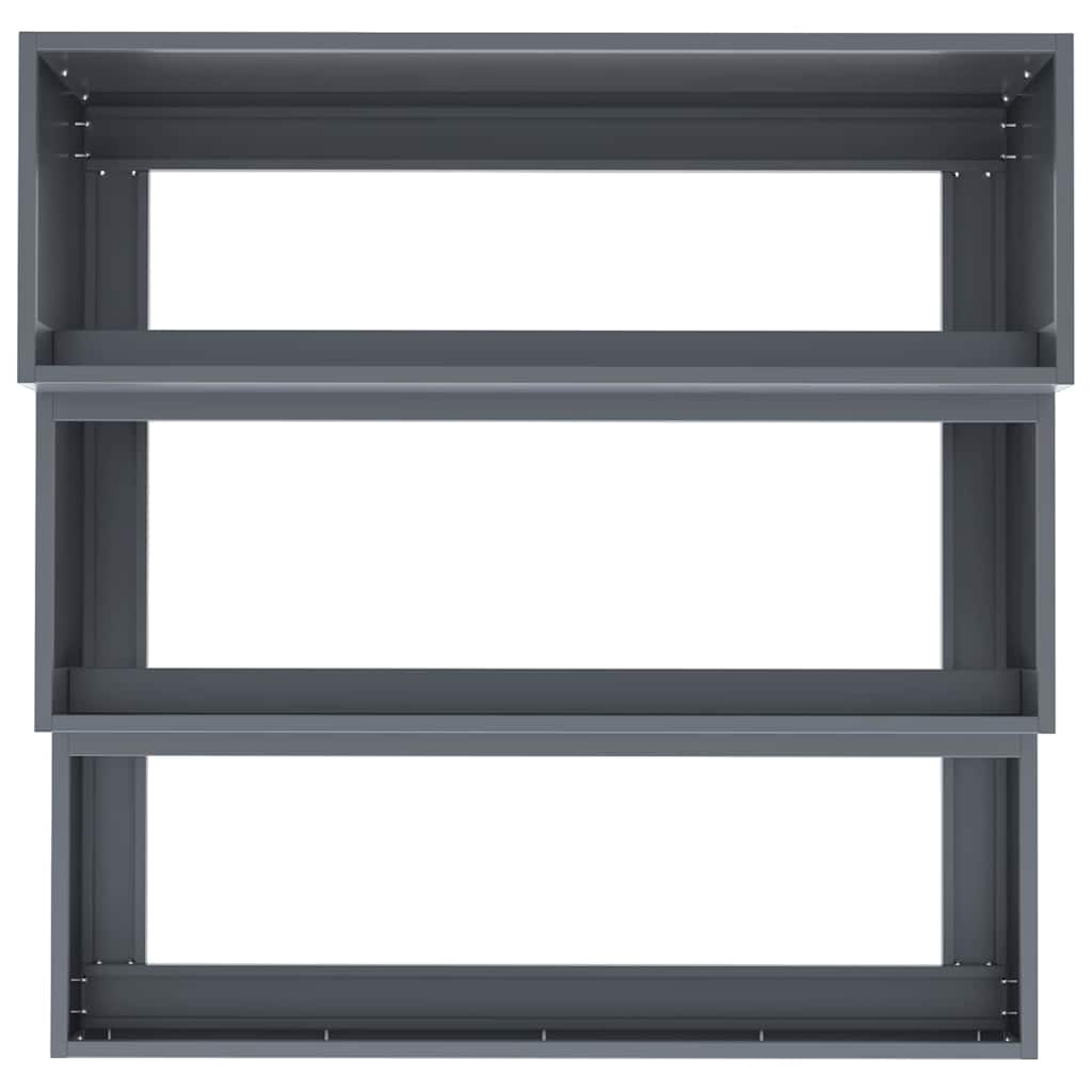 vidaXL Garden Planter Anthracite 90 x 90 x 35 cm Cold-rolled Steel