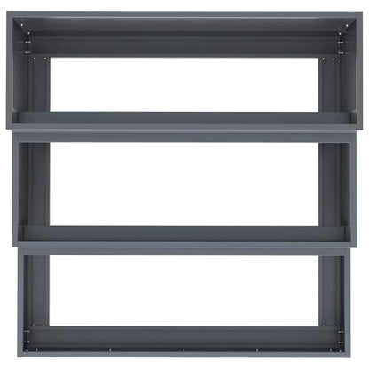 vidaXL Garden Planter Anthracite 90 x 90 x 35 cm Cold-rolled Steel