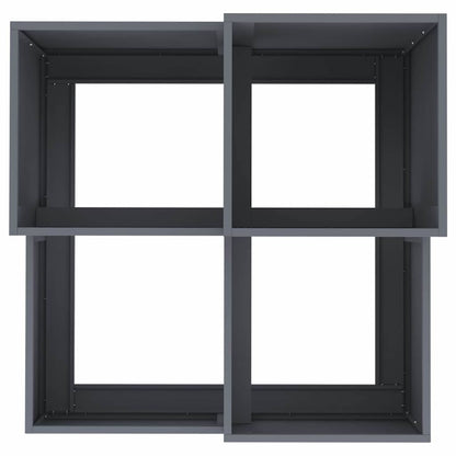 vidaXL Garden Planter Anthracite 80 x 80 x 60 cm Steel
