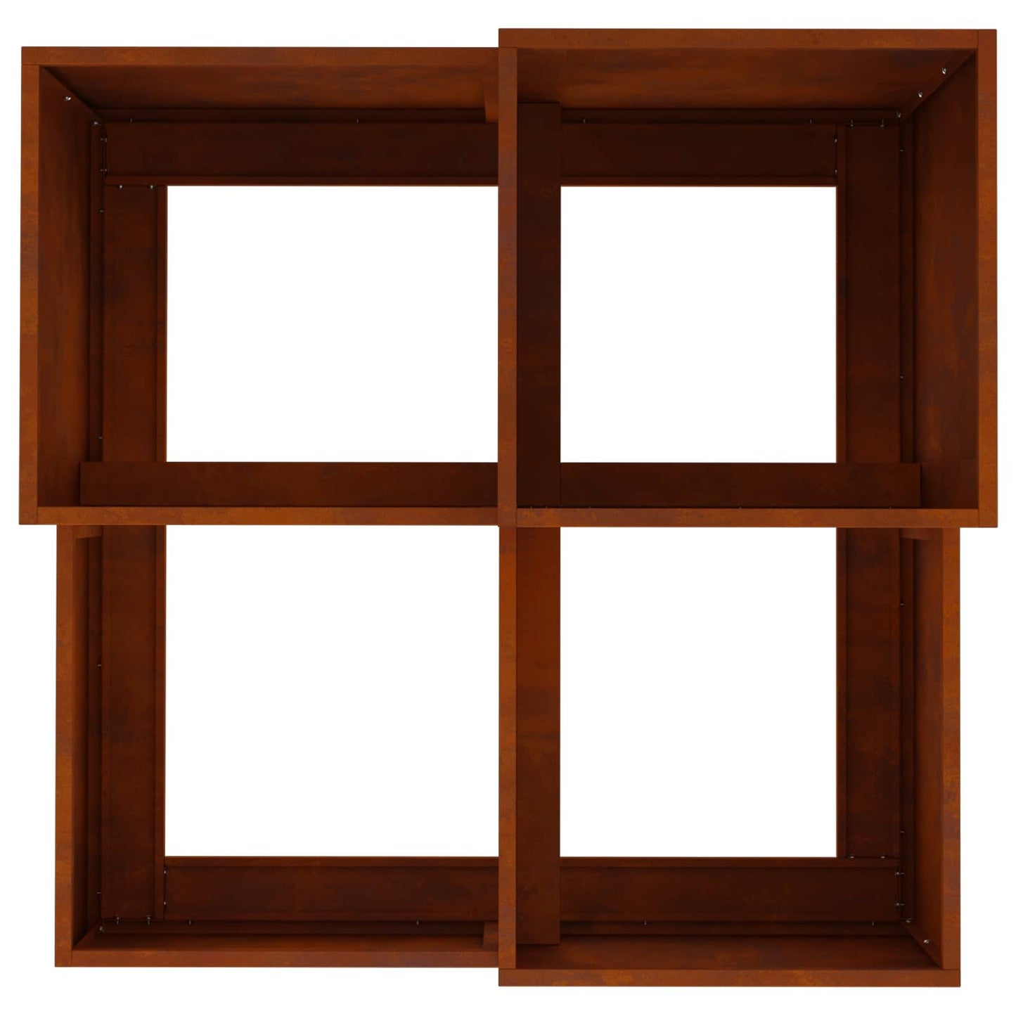 vidaXL Garden Planter Rusty 80 x 80 x 60 cm Weathering Steel