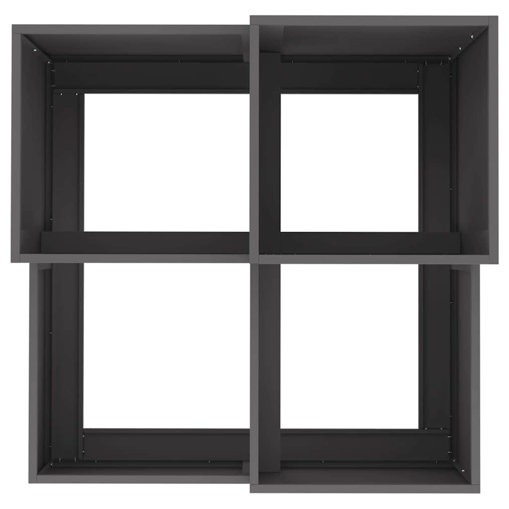 vidaXL Garden Planter Black 100 x 100 x 60 cm Steel