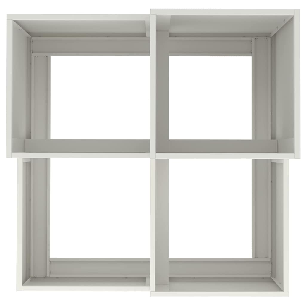 vidaXL Garden Planter White 100 x 100 x 60 cm Steel
