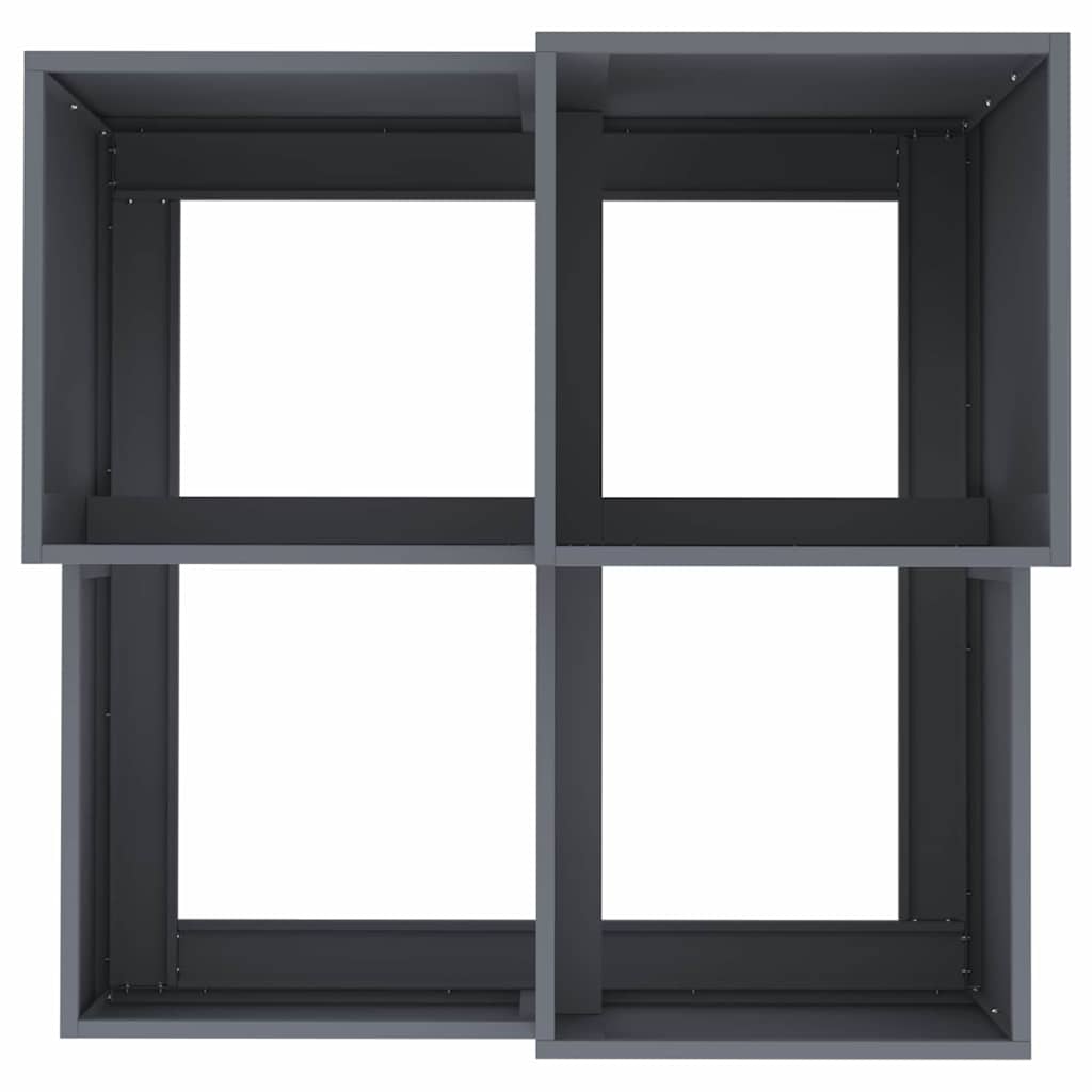 vidaXL Garden Planter Anthracite 100 x 100 x 60 cm Steel