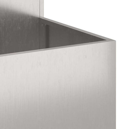 vidaXL Garden Planter Silver 100 x 100 x 60 cm Stainless steel
