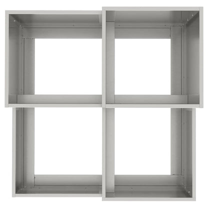 vidaXL Garden Planter Silver 100 x 100 x 60 cm Stainless steel