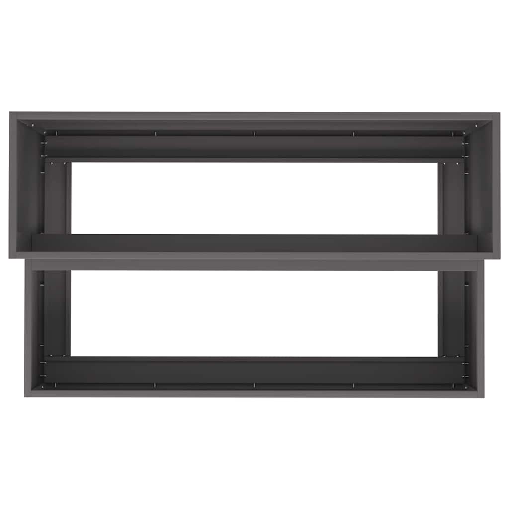 vidaXL Garden Planter Black 100 x 60 x 45 cm Cold-rolled Steel