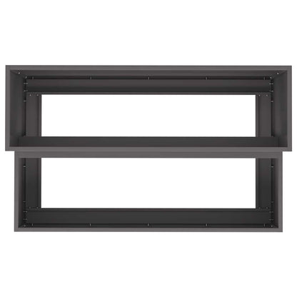 vidaXL Garden Planter Black 100 x 60 x 45 cm Cold-rolled Steel