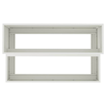 vidaXL Garden Planter White 100 x 60 x 45 cm Cold-rolled Steel