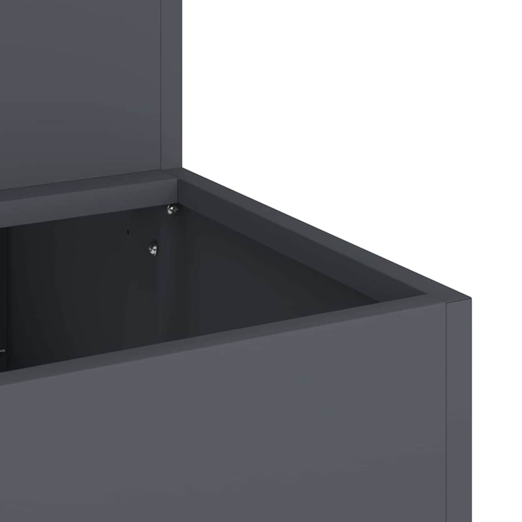 vidaXL Garden Planter Anthracite 100 x 60 x 45 cm Cold-rolled Steel