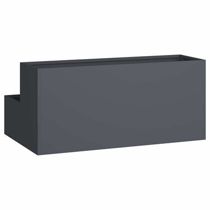 vidaXL Garden Planter Anthracite 100 x 60 x 45 cm Cold-rolled Steel