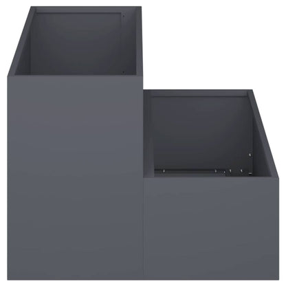 vidaXL Garden Planter Anthracite 100 x 60 x 45 cm Cold-rolled Steel