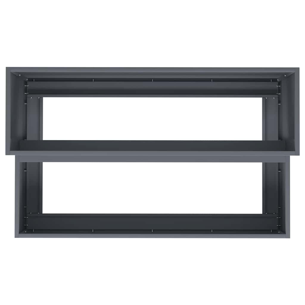 vidaXL Garden Planter Anthracite 100 x 60 x 45 cm Cold-rolled Steel