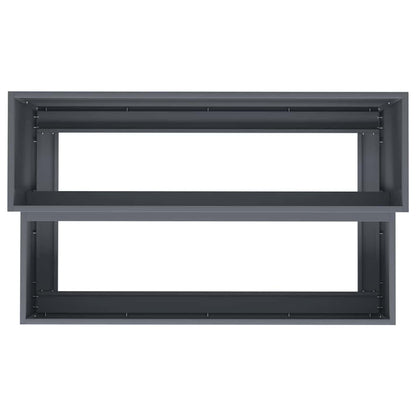 vidaXL Garden Planter Anthracite 100 x 60 x 45 cm Cold-rolled Steel