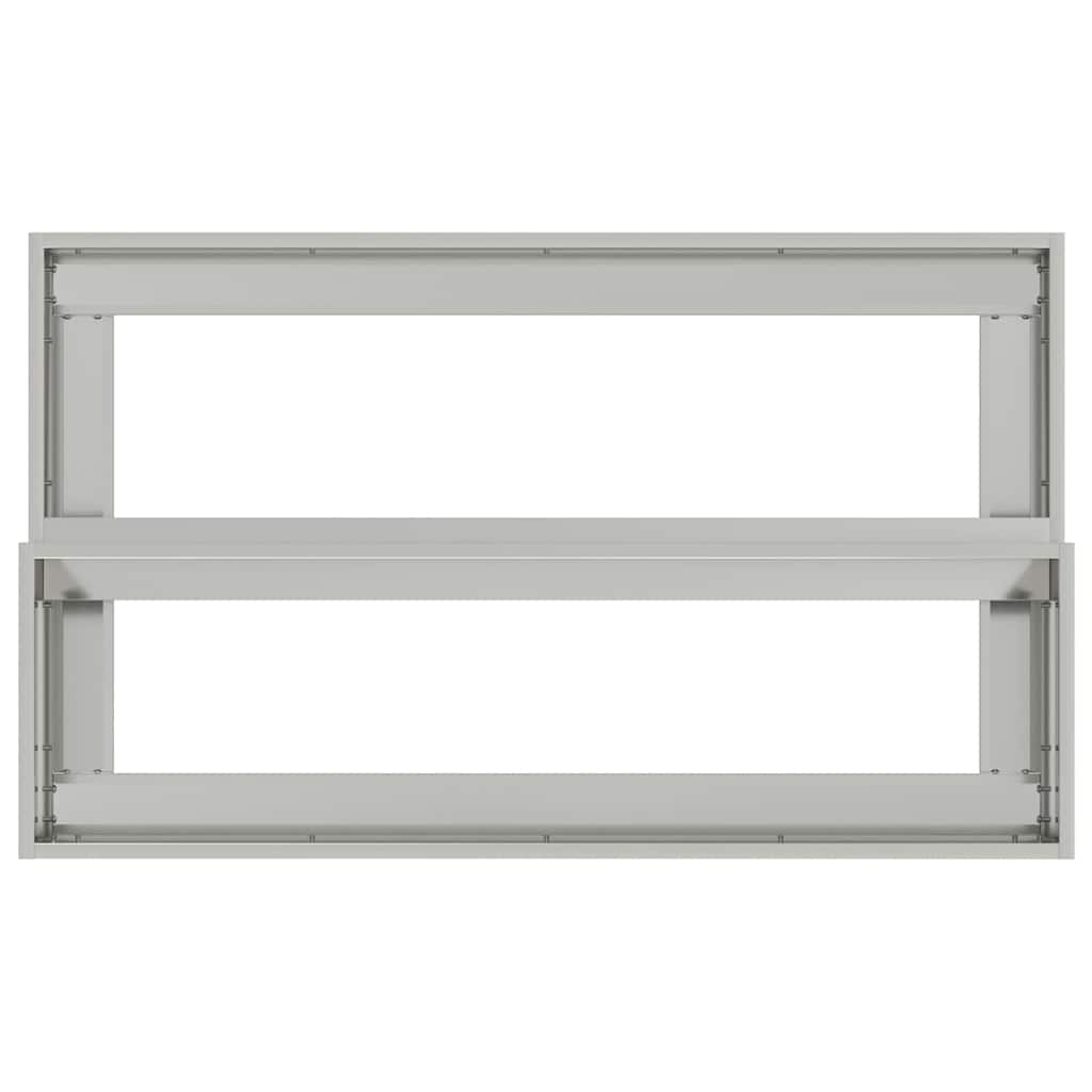 vidaXL Garden Planter Silver 100 x 60 x 45 cm Galvanised Steel