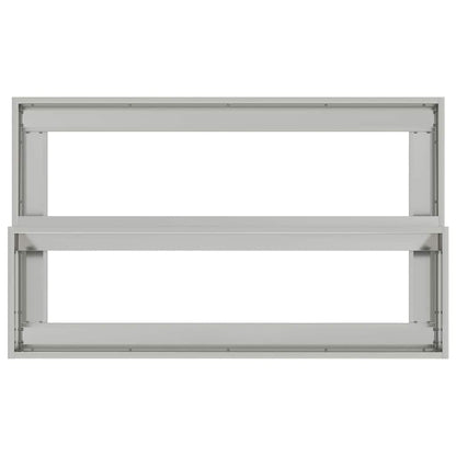 vidaXL Garden Planter Silver 100 x 60 x 45 cm Galvanised Steel