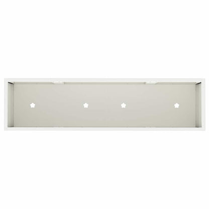 vidaXL Raised Garden Planter White 100 x 26 x 82 cm Steel