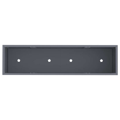 vidaXL Raised Garden Planter Anthracite 100 x 26 x 82 cm Steel