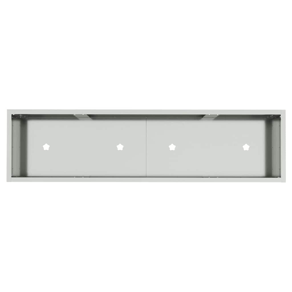 vidaXL Raised Garden Planter Silver 100 x 26 x 82 cm Galvanised Steel