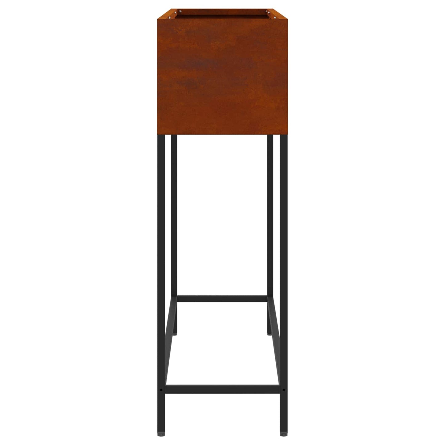 vidaXL Raised Garden Planter Rusty 100 x 26 x 82 cm Weathering Steel