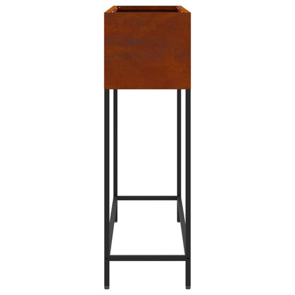 vidaXL Raised Garden Planter Rusty 100 x 26 x 82 cm Weathering Steel