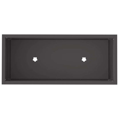 vidaXL Raised Garden Planter Black 60 x 26 x 45 cm Steel