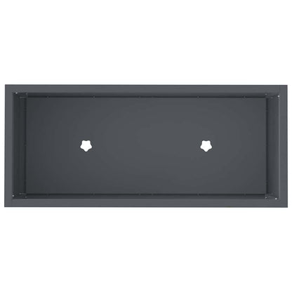 vidaXL Raised Garden Planter Anthracite 60 x 26 x 45 cm Steel