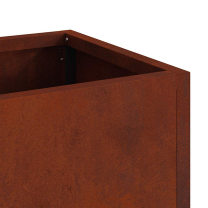 vidaXL Raised Garden Planter Rusty 60 x 26 x 45 cm Weathering Steel