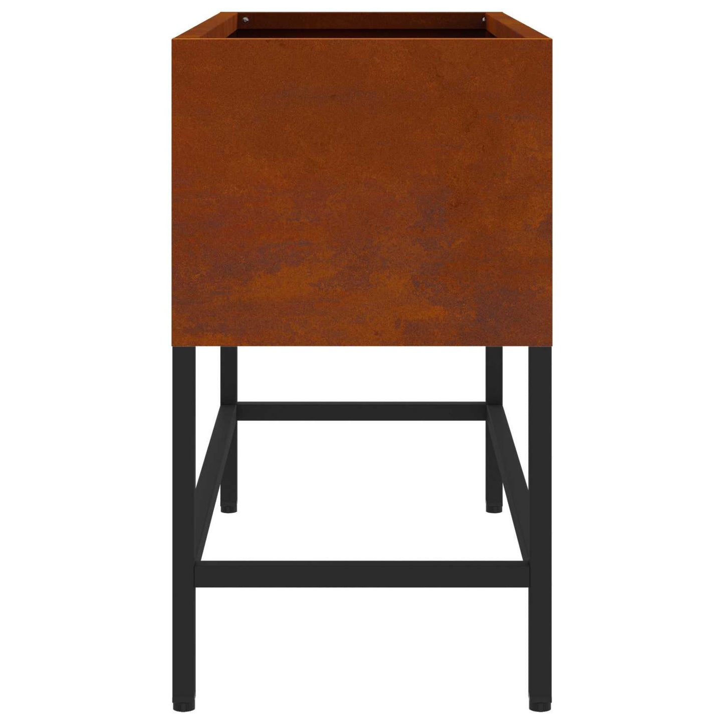 vidaXL Raised Garden Planter Rusty 60 x 26 x 45 cm Weathering Steel