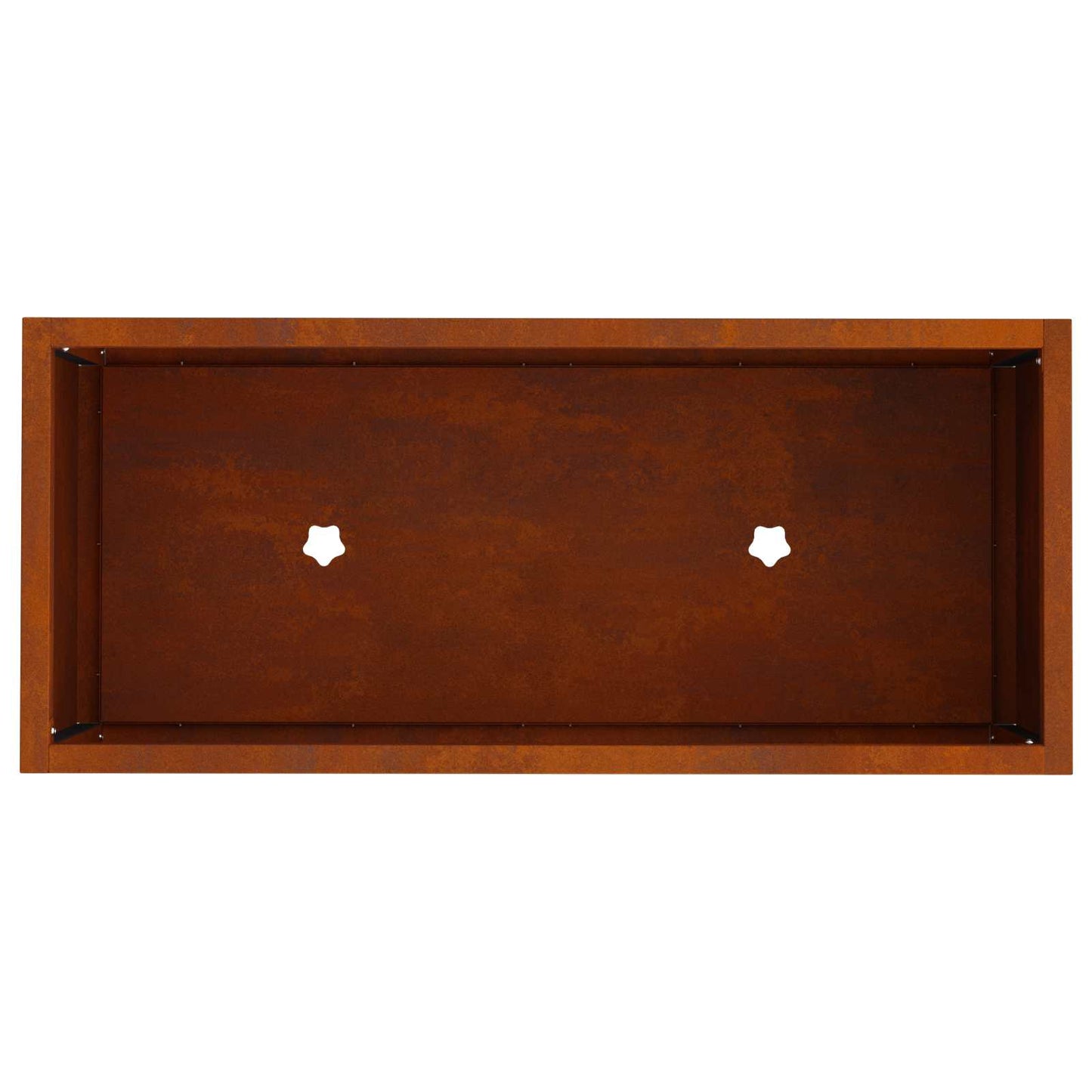 vidaXL Raised Garden Planter Rusty 60 x 26 x 45 cm Weathering Steel