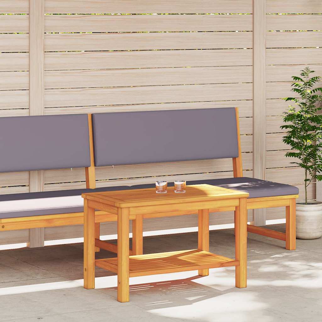 vidaXL Side Table Oil Natural 70 x 40 x 45 cm Solid Acacia Wood
