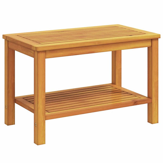 vidaXL Side Table Oil Natural 70 x 40 x 45 cm Solid Acacia Wood