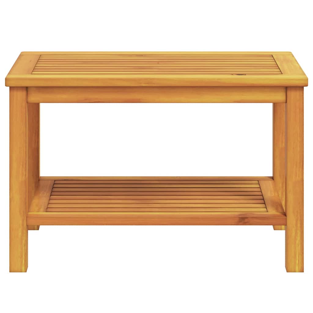 vidaXL Side Table Oil Natural 70 x 40 x 45 cm Solid Acacia Wood