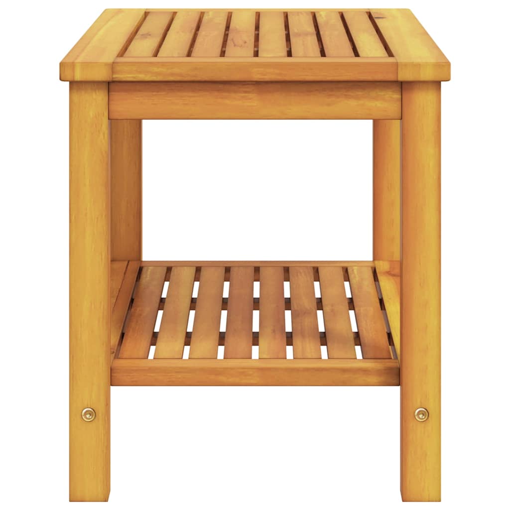 vidaXL Side Table Oil Natural 70 x 40 x 45 cm Solid Acacia Wood